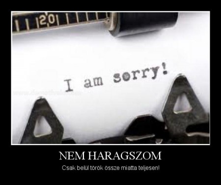 Nem haragszom...