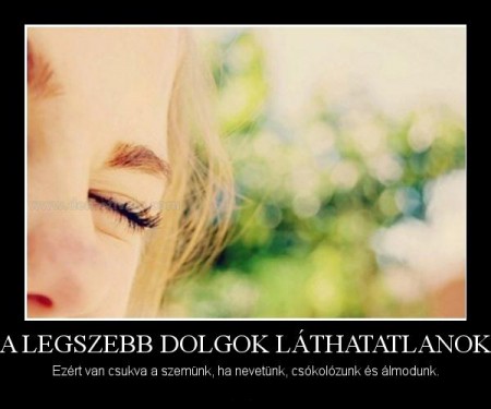 A legszebb dolgok láthatlanok
