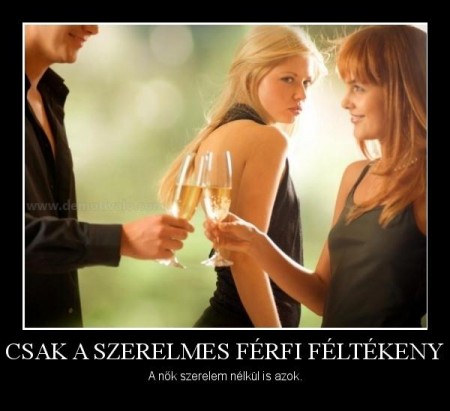 Csak a szerelmes férfi féltékeny...