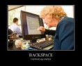 Backspace...